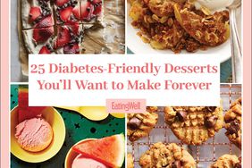 a collage of recipe photos of the 25 Diabetes Friendly Desserts