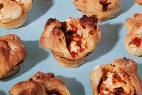 a recipe photo of the 3-Ingredient Puff Pastry Bites with Roasted Red Peppers & Feta
