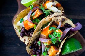 Roasted Vegetable & Black Bean Tacos