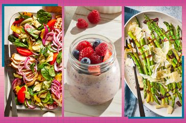 a collage of recipes featured in the 7 day anti-inflammatory meal plan