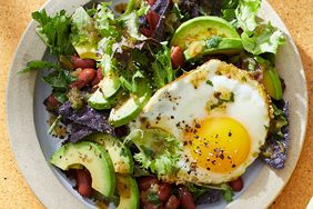 Breakfast Salad with Egg & Salsa Verde Vinaigrette