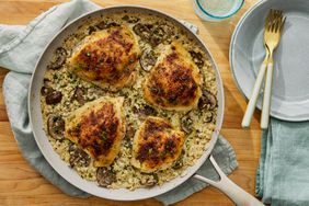 a recipe photo of the Creamy Chicken & Cauliflower Rice Casserole