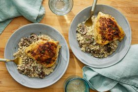 a recipe photo of the Creamy Chicken & Cauliflower Rice Casserole