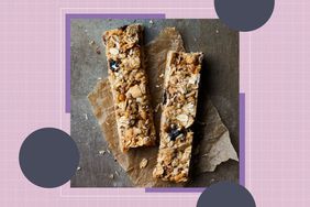 a recipe photo of the Blueberry-Cashew Granola Bars