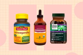 a collage featuring ashwagandha supplements in the roundup