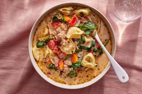 a recipe photo of the Sausage & Cheese Tortellini Soup