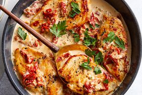 Chicken Cutlets with Sundried Tomato Cream Sauce