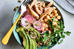 Chicken, Avocado & Quinoa Bowls with Herb Dressing