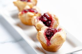 a recipe photo of the Cranberry-Brie Bites with Puff Pastry