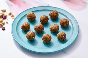 a recipe photo of the Cranberry-Pistachio Energy Balls