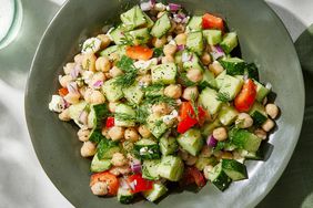 a recipe photo of the Cucumber Chickpea Salad with Feta & Lemon