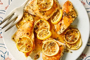 a recipe photo of the Lemon-Herb Roasted Chicken 