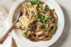 a recipe photo of the Mushroom Piccata Pasta