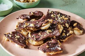 a recipe photo of the Peanut-Butter Banana Chocolate Bark