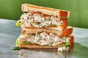 a recipe photo of the Chicken Salad served as a sandwich