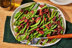 a recipe photo of the Quick & Easy Green Beans with Bacon