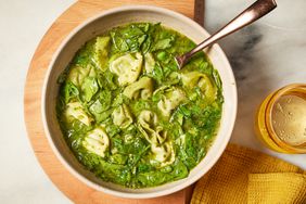 a recipe photo of the Green Tortellini Soup