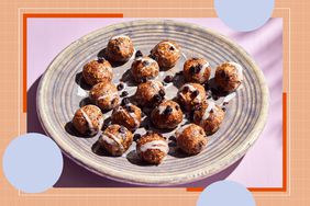 a recipe photo of the High-Protein Lemon-Blueberry Energy Balls