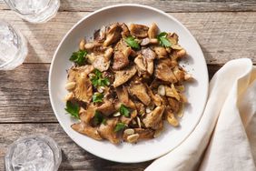 a recipe photo of the SautÃ©ed Oyster Mushrooms with Garlic Butter