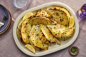 a recipe photo of the Lemon-Garlic Cabbage Wedges