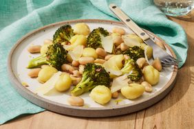a recipe photo of the Sheet-Pan Gnocchi with Broccoli & White Beans
