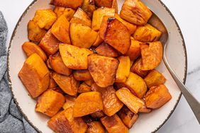 a recipe photo of the Maple Roasted Sweet Potatoes