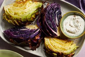Roasted Cabbage with Horseradish Cream