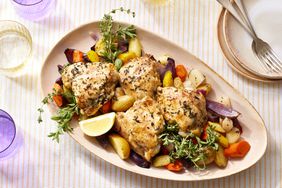 a recipe photo of the Roasted Lemon Chicken & Vegetables