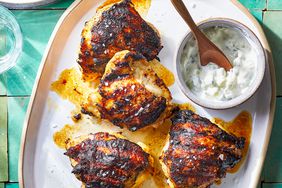 tandoori spiced grilled chicken thighs