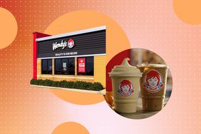 a side by side of Wendy's and their new Pumpkin Spiced Frosty and Cold Brew